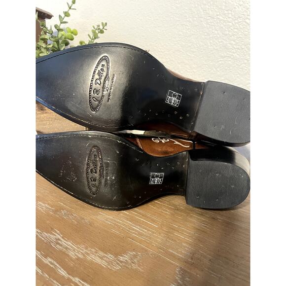 NWT J.B. Dillon Leather Studded Buckle Ankle Boots Size 8B - Picture 6 of 9